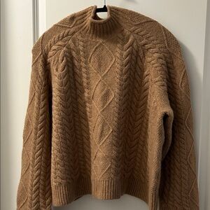 Cable Knit Tan Sweater